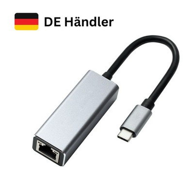 USB C zu Ethernet Adapter RJ45 100 Mbit LAN Type C Netzwerkadapter für Laptop PC