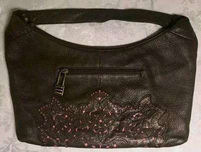 Designer Purse by EQUATION Emmett McCarthy Dark Brown Soft Leather Hobo Bag