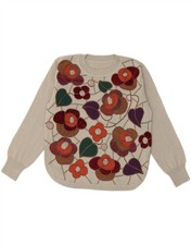 VINTAGE Damen Pullover Pulli Rundhals UK 16 L...