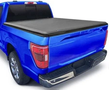TYGER T1 Soft Roll-up Tonneau Cover for 2021-2025 Ford F-150; Lightning 5.5' Bed