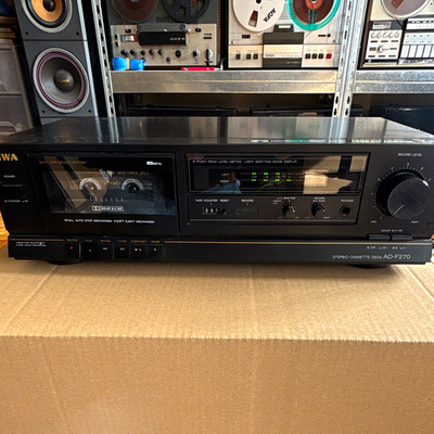 AIWA AD-F270/AD-F270Z Kassettendeck Dolby B/C NR, RCA/DIN, Schwarz