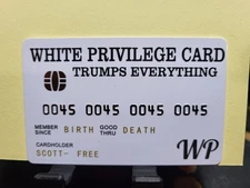 PRIVILEGE CARD   " NOVELTY JOKE CARD " PLASTIC CREDIT CARD SIZE  FREE SHIPPING