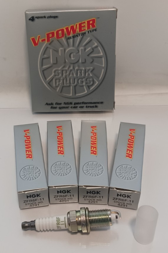 GENUINE NGK V-POWER SPARK PLUGS ZFR6F-11 NOS 4291 FREE SHIPPING ACURA DODGE