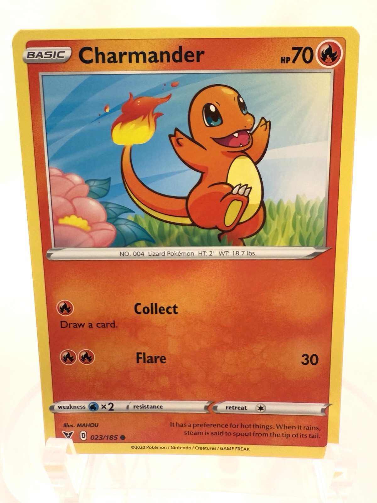 Charmander 023/185 Swsh04: Vivid Voltage Regular Near Mint Condition