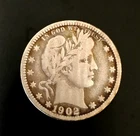 1902-O 25C Barber Liberty Head Silver Quarter Dollar in VG+ Condition