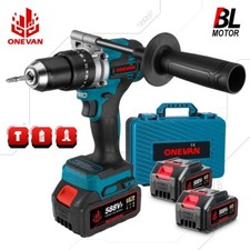 ONEVAN Akkuschrauber Akku-Schlagbohrschrauber Bohrmaschine Bohrschrauber +Koffer