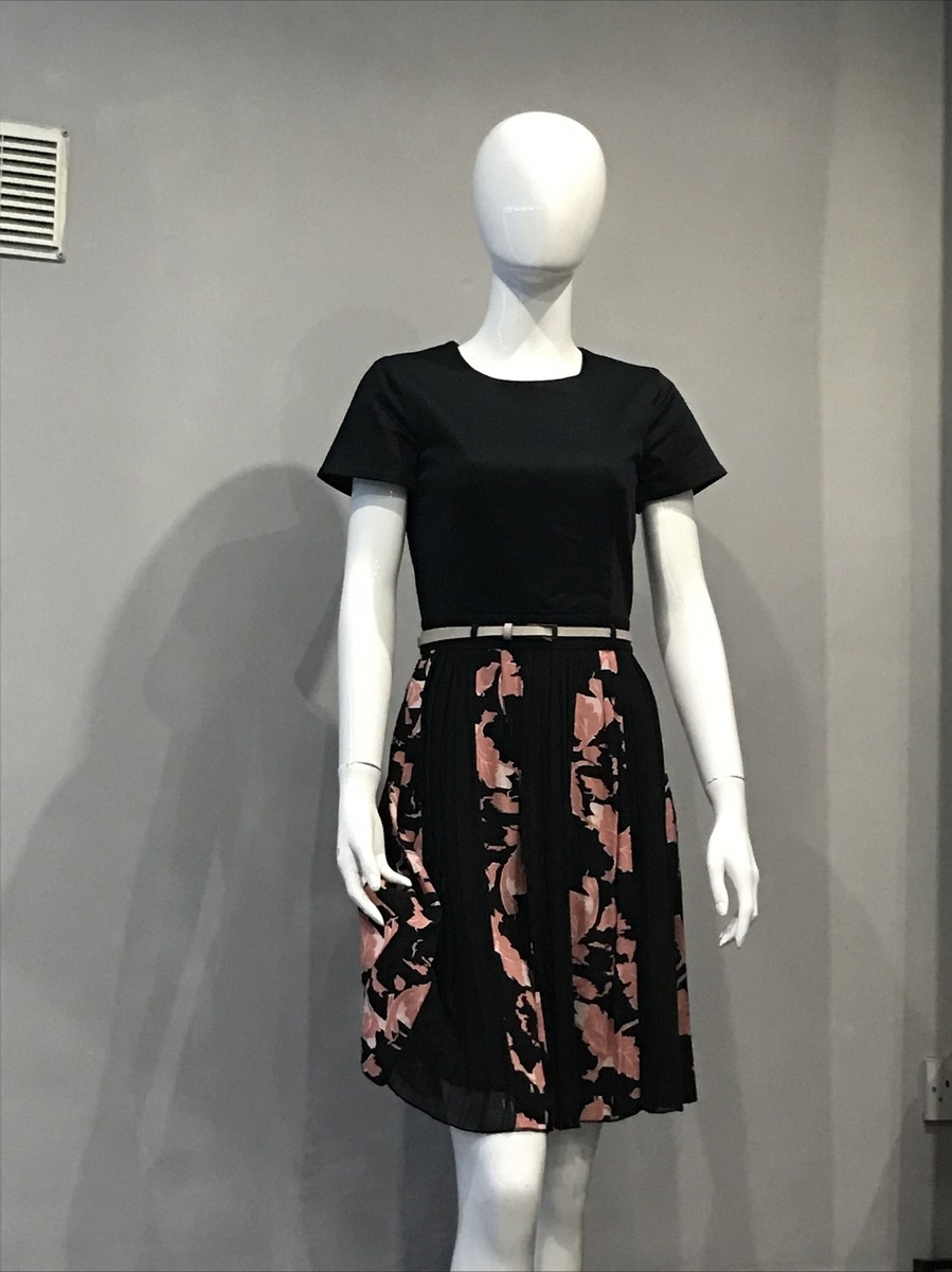 French Connection Ladies Pleated Chiffon Skirt Dress Sz 6 Used | eBay UK
