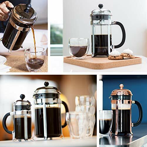 Bodum Chambord French Press Coffee Maker, 1 Liter, 34 Ounce, Chrome Popularność uzupełniania zapasów