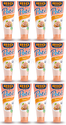 12 RIO MARE Tuna Pate Snacks Spreadable Tubes Made in Italy 100g 3.5oz