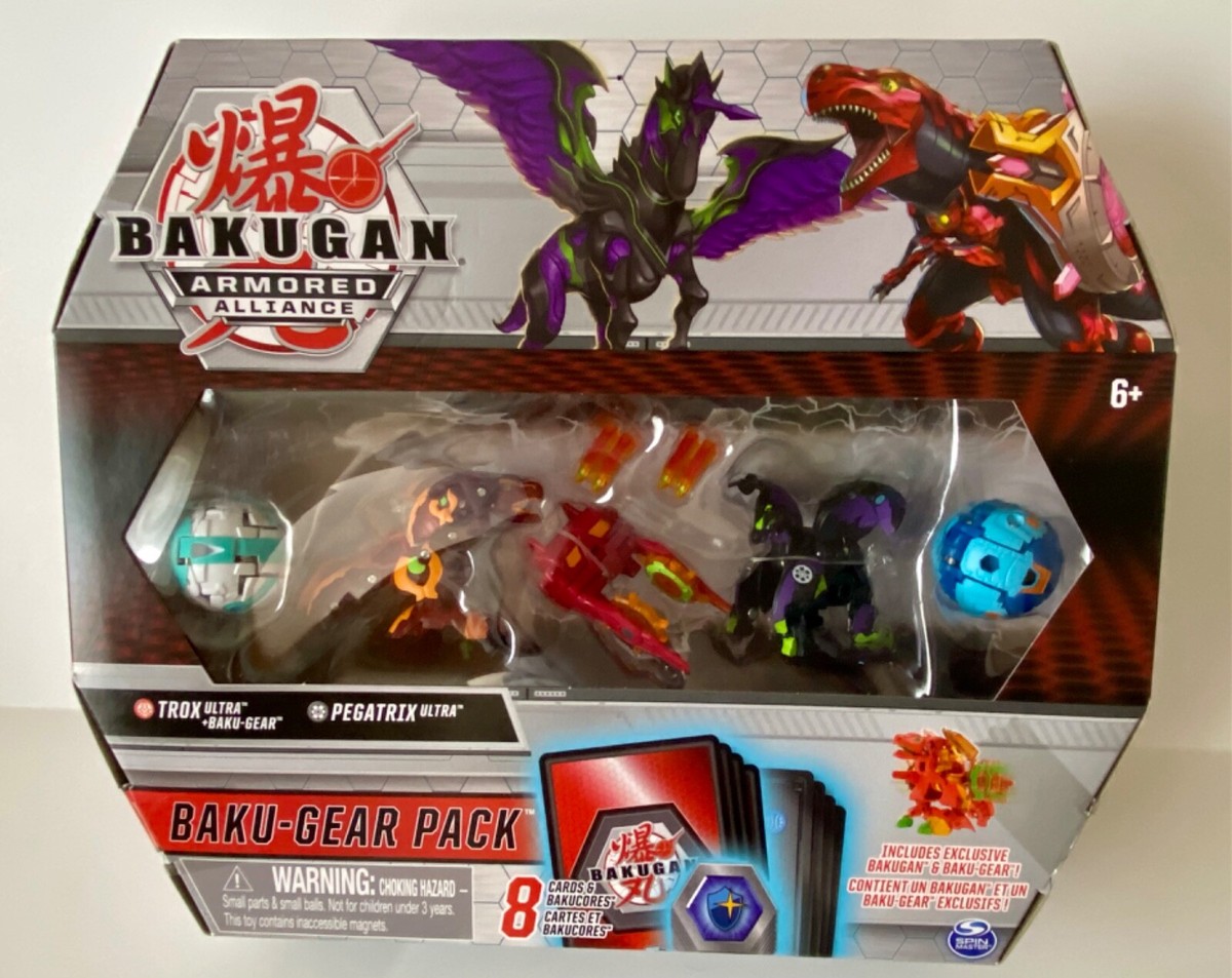 &TEAM バズリズム サノクトレカ NEW Bakugan Exclusive Baku-Gear Pack Trox Ultra Pegatrix Ultra 8