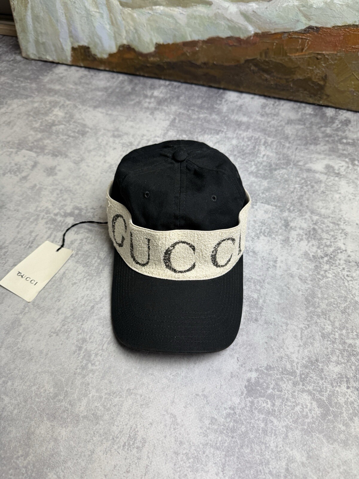 Rare Gucci Y2K Baseball Headband Cap - Luxury Designer Hat image 2