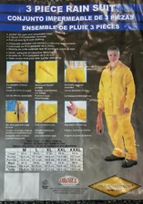 Rain Suit 3pc Work wear Outdoor Rain gear 