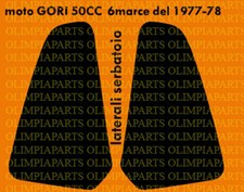 MOTO GORI 50cc '77 '78 ADESIVI NERI SERBATOIO TANK STICKERS