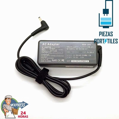 65w Cargador Compatible para Lenovo Yoga 720-12IKB-81B5 20v 3.25A 4.0mm x 1.7mm - Imagen 2 de 4