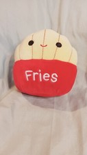 Squishmallows Carl Burger 7-8 Pollici Kellytoy | Peluche Hamburger Autentico Morbido Regalo Natale