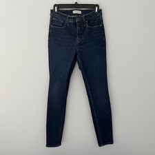 Madewell Jeans Womens 26 Blue Denim Pants 9" Mid Rise Skinny Outdoor Casual