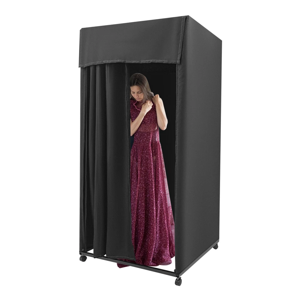 Vestidor Móvil Portátil Instalación Oficina Tienda Pantalla de Privacidad Temporal Foto 4 de 4