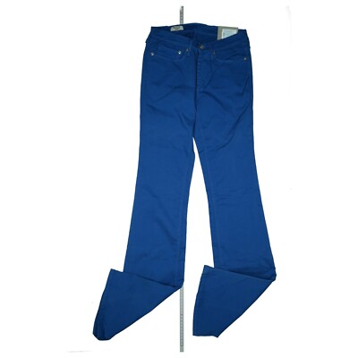 PEPEJEANS Mayfair stretch Hose high Waist Bootcut Flare Schlag W27 L34 Blau NEU.