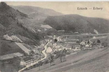 Eckirch Germany Echery Birds Eye View Vintage Postcard AA17882
