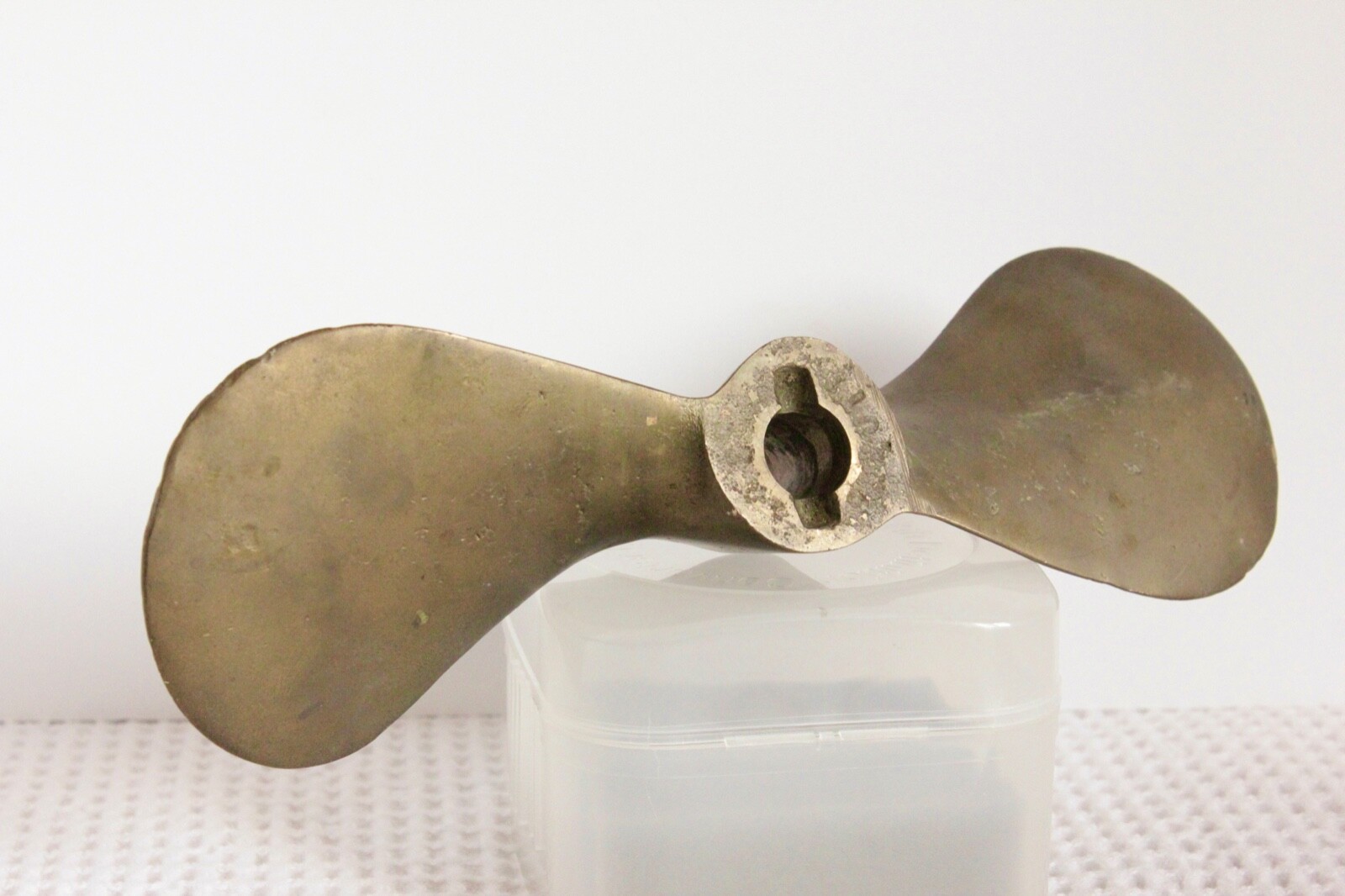 Vintage Bronze Boat Propeller Outboard Prop 9" Nice Yacht Club Trophy
