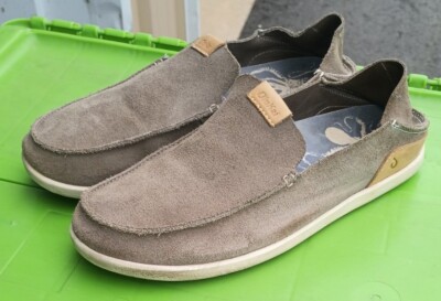 OluKai NaluKai Kala Mens Size M10 Gray/Tan Casual Slip On  display picture 2