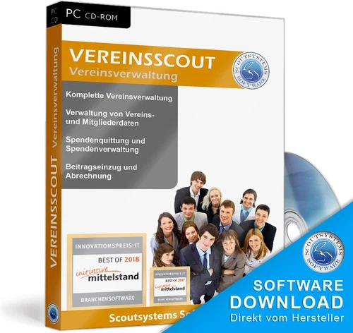Vereinsscout Vereinsverwaltung,Mitgliedbeiträge EDV,Vereinsbuchhaltung Programm