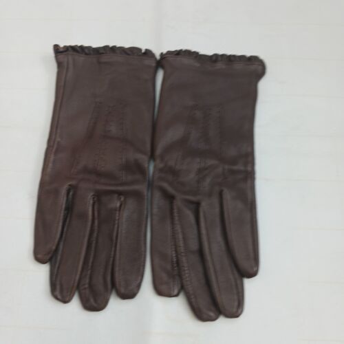 Next Brown Leather Gloves Small - Imagen 1 de 3