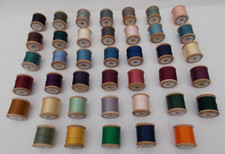 VINTAGE SYLKO WOODEN COTTON REELS - BETWEEN D100 & D199 - CHOICE OF COLOURS