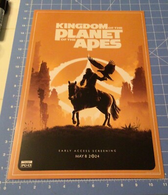 KINGDOM of The Planet of the APES/Early Movie Access Screening Poster May 2024