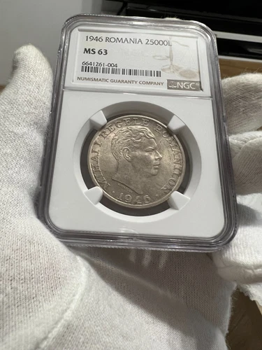 25.000 Lei 1946, Romania NGC MS63