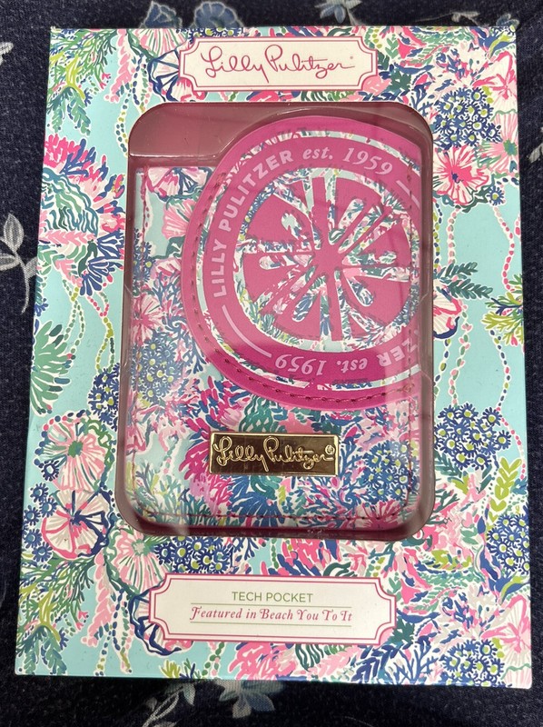 Lilly Pulitzer Tech Phone Pocket Featured in Beach You To It NIB