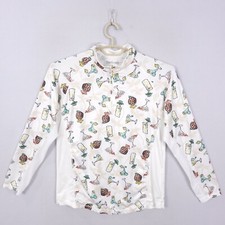 San Soleil 1/4 Zip Shirt Women L Jersey Pullover Golf Tennis UPF 50 Cocktail