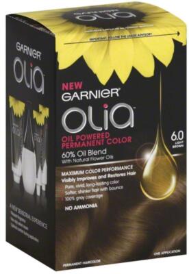 Garnier Olia Oil Powered Permanent Color 6.0 Light Brown 1 Each (Pack of 3)