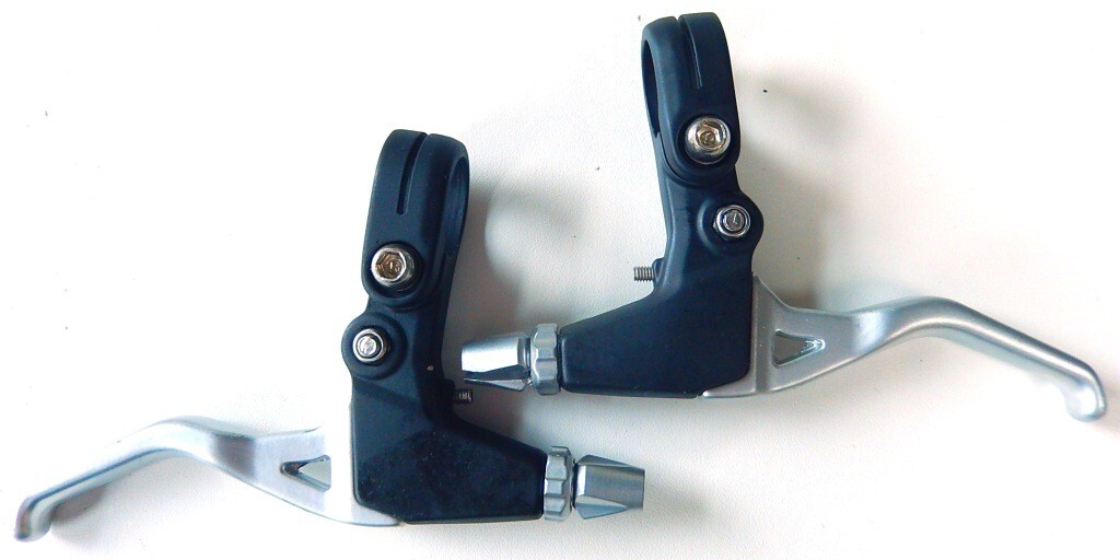Paire De Leviers De Frein V-brake Vuelta Miranda - Aluminium Noir - Neufs - VTT/Route