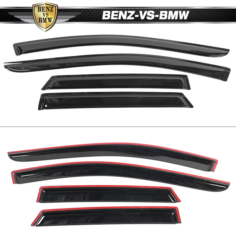 Se adapta a 07-14 Ford Edge 07-15 Lincoln MKX viseras de ventana ventilación protector de lluvia 4 piezas Foto 3 de 4