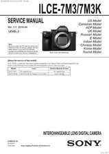 SONY A7 III ILCE-7M3 ILCE-7M3K Camera Service Repair Manual PDF NO WATERMARK