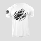 New Men's USA Distressed American Flag T Shirt Patriotic 100% Cotton Tee