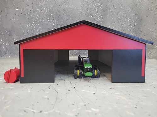 1/64 Custom scratch built 60x120 building Black & Red - Picture 3 of 5