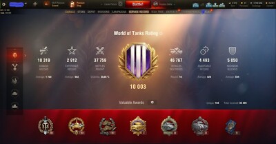 World of tanks,Wot EU account (unicum 8900 wp): 297e/260