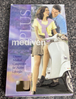 Mediven Plus Men/Women 30-40 mmHg Thigh High w/Silicone Band Open Toe III Petite