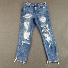 American Eagle Jeans Women's Sz 6 Blue Med Wash Stretch Mom Jean Trendy Normcore