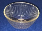Pyrex 7401-S Ribbed Clear Glass 3-Cup Nesting Mixing Bowl 5 1/2"