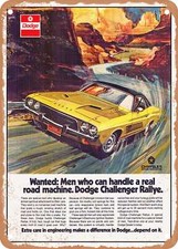 Metal Sign - 1973 Dodge Challenger Rallye Vintage Ad Metal Sign - 1973 Dodge Challenger Rallye Vintage Ad