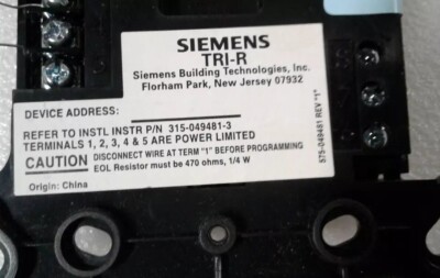TRI-R Siemens Intel Interface Realy Module
