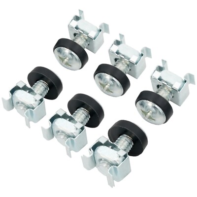 Käfigmuttern 50er Pack Montageschrauben Käfigmutternset M6 Montagesatz Rack 19''