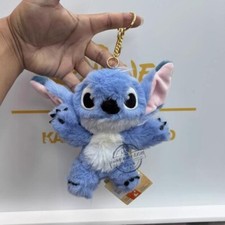 2025 Genuino Hong Kong Disneyland Stitch Muñeco de Peluche Dedo Marioneta Llavero