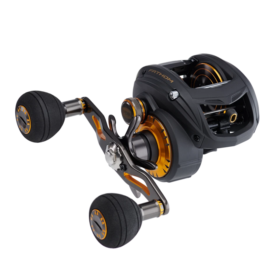 NEW Penn FATHOM Low Profile Baitcast Reel FTH400LP + Free Braid