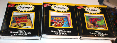 3 SEALED 1993 Ultraverse Prime Freex Hardcase #1 Comic CD-Romix MISP MIP PC HTF