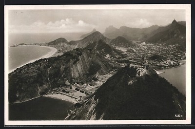 Ansichtskarte Rio de Janeiro, Ausblick vom Zuckerhut 1935 