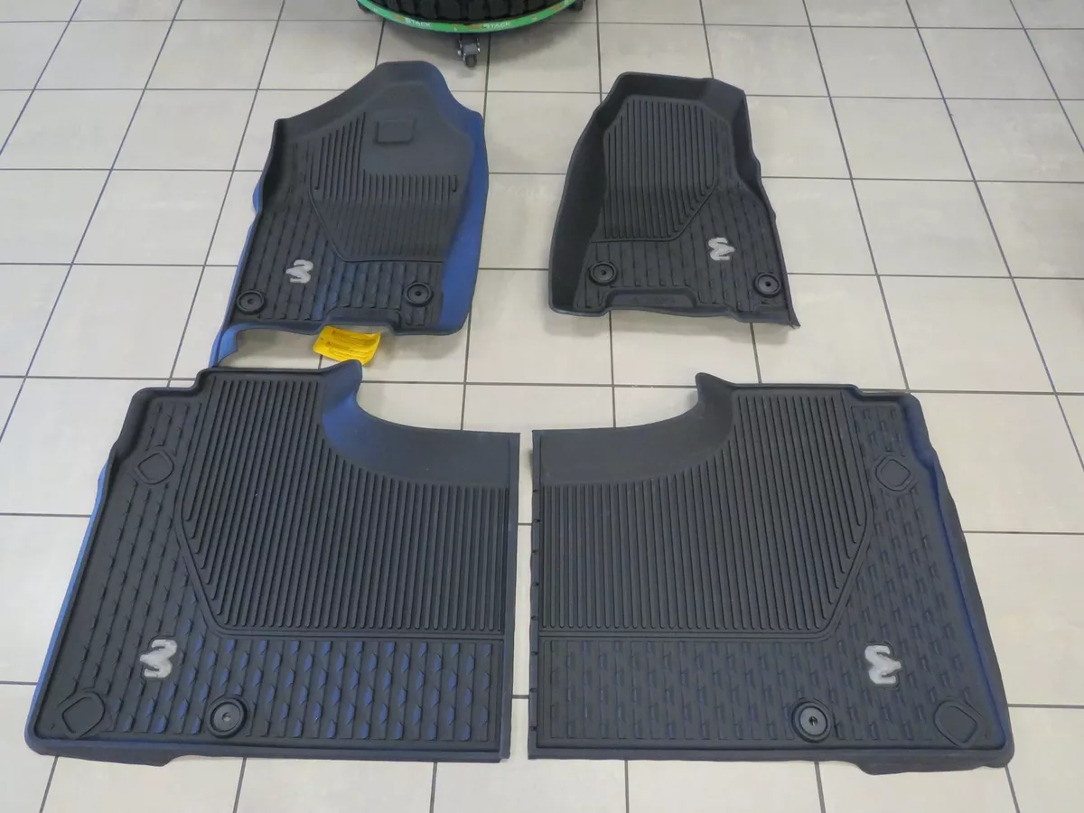 2019 2022 DODGE RAM DT Crew Cab Rubber Floor Mats NEW OEM MOPAR